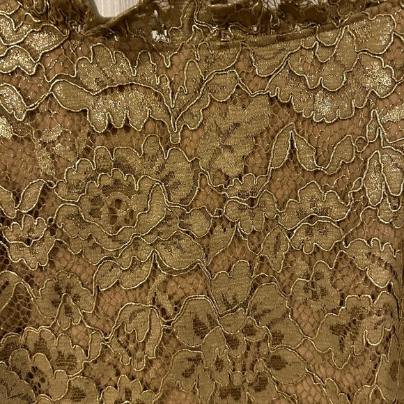 Talbots gold lace top, XL, NWT - Picture 7 of 12